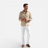 Laricci | Men’s Breathable Linen Button-Up