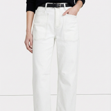 Ophelia | Women's Barrel Leg Denim Pants with High Rise