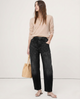 Ophelia | Women's Barrel Leg Denim Pants with High Rise