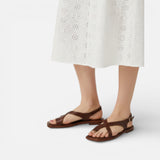 Laricci | Women’s Cross-Strap Leather Sandals