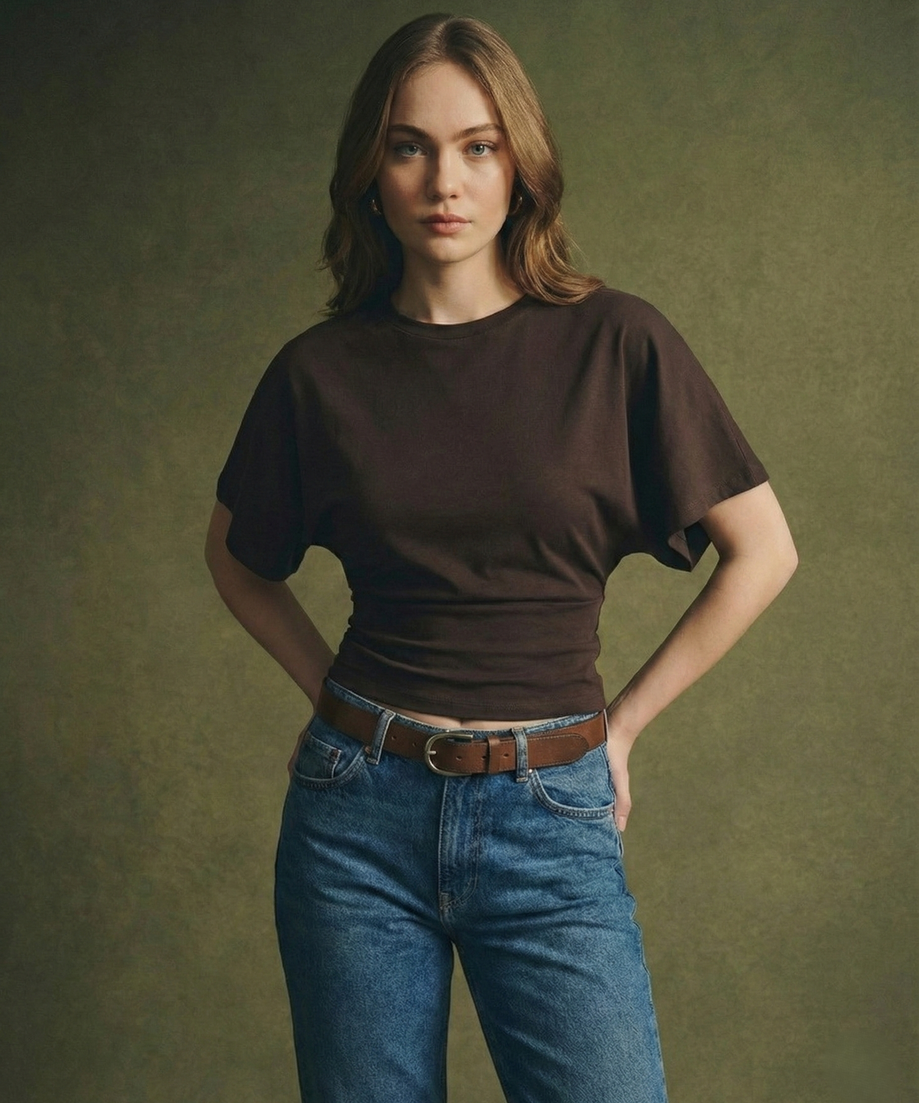 Arden | Women Tee With Cotton Drape Silhouette