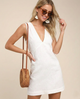 Ebony | Women's Wool Cashmere Knit Dress with Half-Turtleneck and Pockets