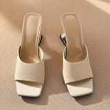 Verona | Women's Mule with Sculpted Heel and Open-Toe