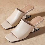 Verona | Women's Mule with Sculpted Heel and Open-Toe