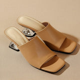 Verona | Women's Mule with Sculpted Heel and Open-Toe