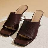 Verona | Women's Mule with Sculpted Heel and Open-Toe