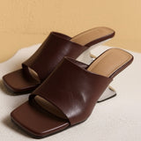 Verona | Women's Mule with Sculpted Heel and Open-Toe