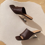 Verona | Women's Mule with Sculpted Heel and Open-Toe