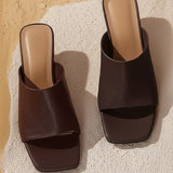 Verona | Women's Mule with Sculpted Heel and Open-Toe