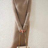Aurora | Women's Wool Maxi Sweater Dress with Slim Fit Silhouette
