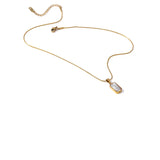 Mavine | Women Necklace with Dual Enamel and Gold Chain