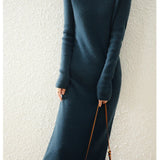 Aurora | Women's Wool Maxi Sweater Dress with Slim Fit Silhouette