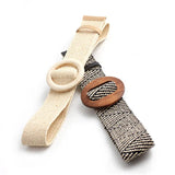 Soleil | Women Waist Belt with Braided Design and Wooden Buckle