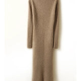 Aurora | Women's Wool Maxi Sweater Dress with Slim Fit Silhouette