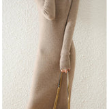 Aurora | Women's Wool Maxi Sweater Dress with Slim Fit Silhouette