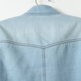 Morgan | Women Crop Top With Cotton Denim