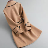 Kate | Women's Wool Cashmere Blend Coat with Belted Waist