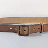 Oliver | Men's Leather Belt with Cowhide Strap and Copper Buckle