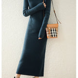 Aurora | Women's Wool Maxi Sweater Dress with Slim Fit Silhouette