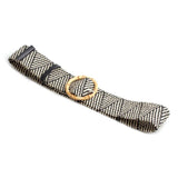Soleil | Women Waist Belt with Braided Design and Wooden Buckle