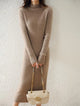 Aurora | Women's Wool Maxi Sweater Dress with Slim Fit Silhouette