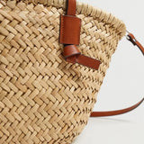 Amara | Women Bag with Straw and Leather