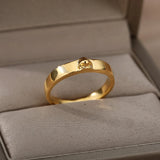 Musa | Women Ring with Face Design and Gold Finish