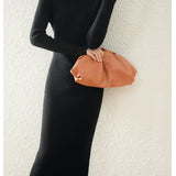 Aurora | Women's Wool Maxi Sweater Dress with Slim Fit Silhouette