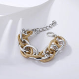 Marbella | Women Bracelet with Acrylic and Gold Chain
