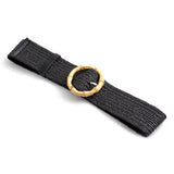 Soleil | Women Waist Belt with Braided Design and Wooden Buckle