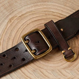 Fortezza | Men Belt with Cowhide Leather and Double Buckle