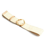 Soleil | Women Waist Belt with Braided Design and Wooden Buckle