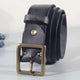 Oliver | Men's Leather Belt with Cowhide Strap and Copper Buckle