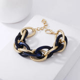 Marbella | Women Bracelet with Acrylic and Gold Chain