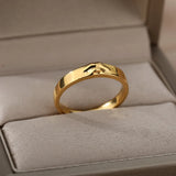 Musa | Women Ring with Face Design and Gold Finish
