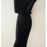 Aurora | Women's Wool Maxi Sweater Dress with Slim Fit Silhouette