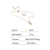 Mavine | Women Necklace with Dual Enamel and Gold Chain