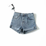 Amara | Women's Shorts with High-waist and Rolled-hem