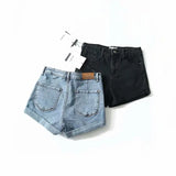 Amara | Women's Shorts with High-waist and Rolled-hem