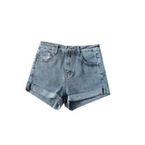 Amara | Women's Shorts with High-waist and Rolled-hem