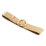 Soleil | Women Waist Belt with Braided Design and Wooden Buckle