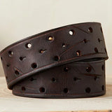 Fortezza | Men Belt with Cowhide Leather and Double Buckle