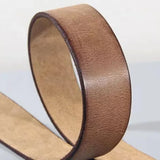 Oliver | Men's Leather Belt with Cowhide Strap and Copper Buckle