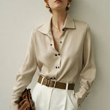 Marisol | Women Blouse With Asymmetrical Button Design