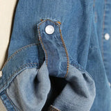 Morgan | Women Crop Top With Cotton Denim