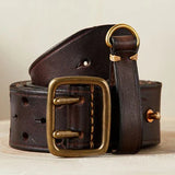 Fortezza | Men Belt with Cowhide Leather and Double Buckle