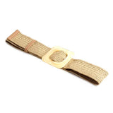 Soleil | Women Waist Belt with Braided Design and Wooden Buckle