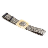 Soleil | Women Waist Belt with Braided Design and Wooden Buckle