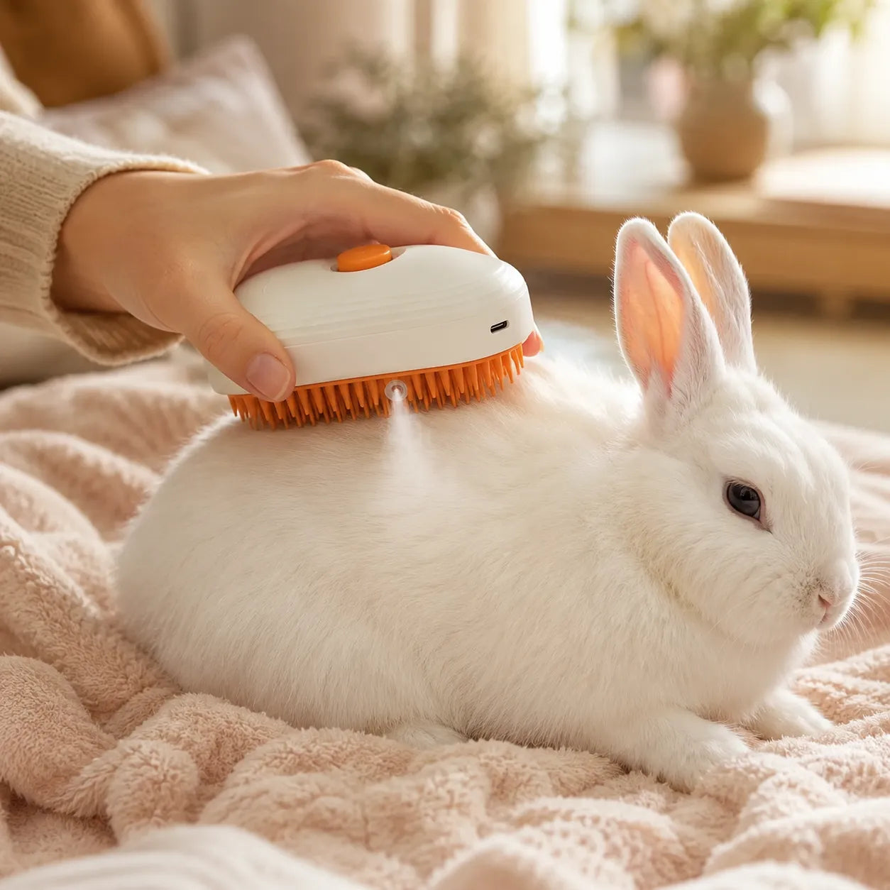 Purrly – Misting Grooming Brush for Cats, Dogs and Small Pets