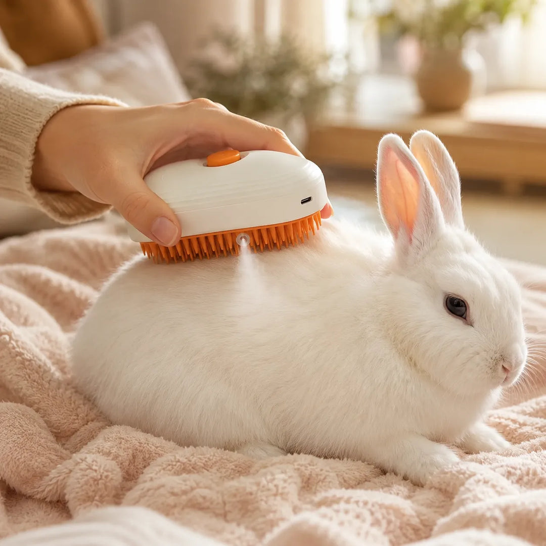 Purrly – Misting Grooming Brush for Cats, Dogs and Small Pets
